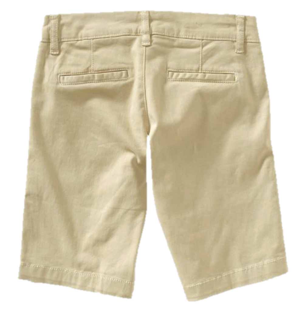 Zappos Footer Classic meets comfort with these stylish women's bermuda shorts from Old Navy. Choose from different shades of denim to staple solids such as khaki or black. With simple button and zipper closures their traditional appeal is perfected with chic slanted pockets and the occasional rolled cuffs.